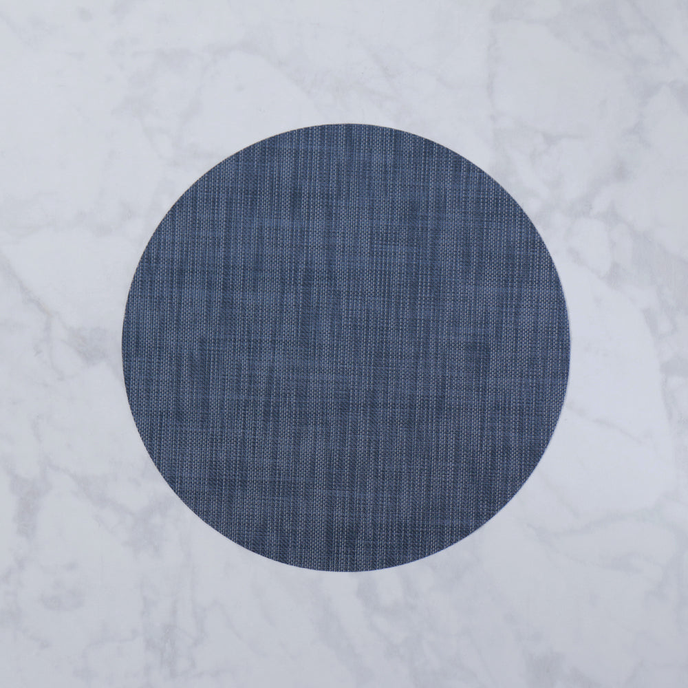 Beatriz Ball Giftware Beatriz Ball VIDA Round Woven Placemats Set of 4 (Navy)