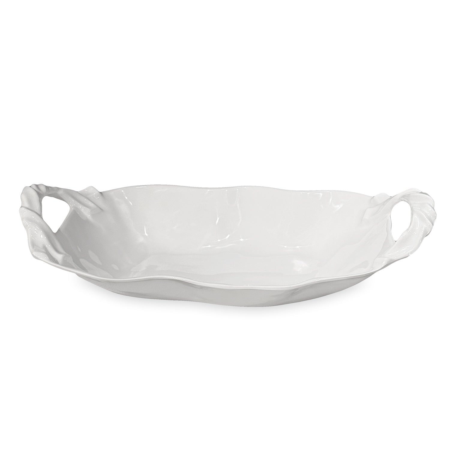 Beatriz Ball Serveware Beatriz Ball VIDA  Sasha Large Oval Bowl with Handles (White)