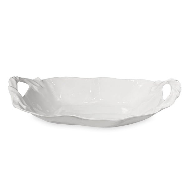 Beatriz Ball Serveware Beatriz Ball VIDA  Sasha Large Oval Bowl with Handles (White)