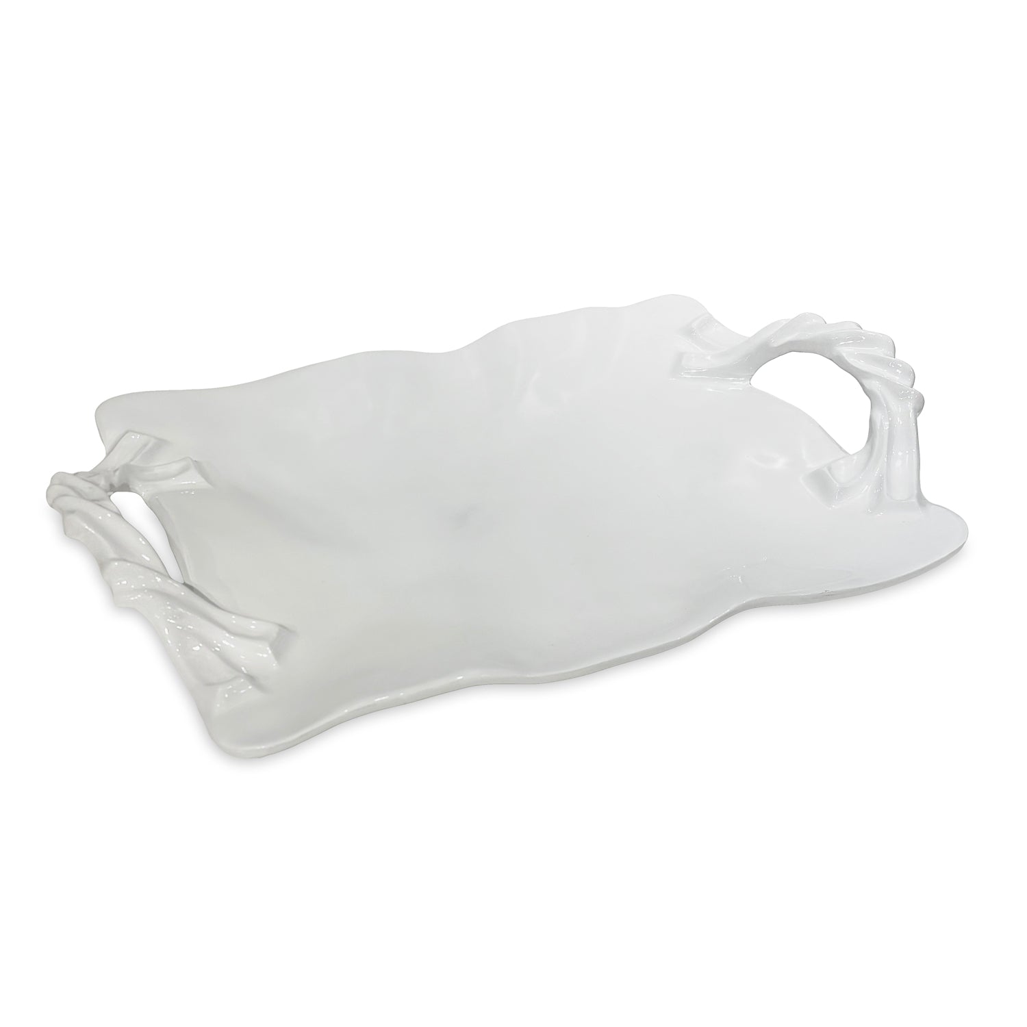 Beatriz Ball Serveware Beatriz Ball VIDA Sasha Rectangular Tray with Handles White