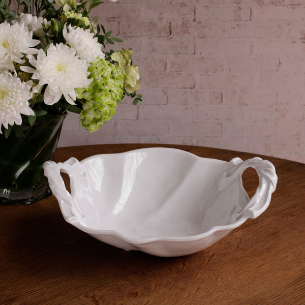 Beatriz Ball Serveware Beatriz Ball VIDA Sasha Round Large Bowl with Handles White