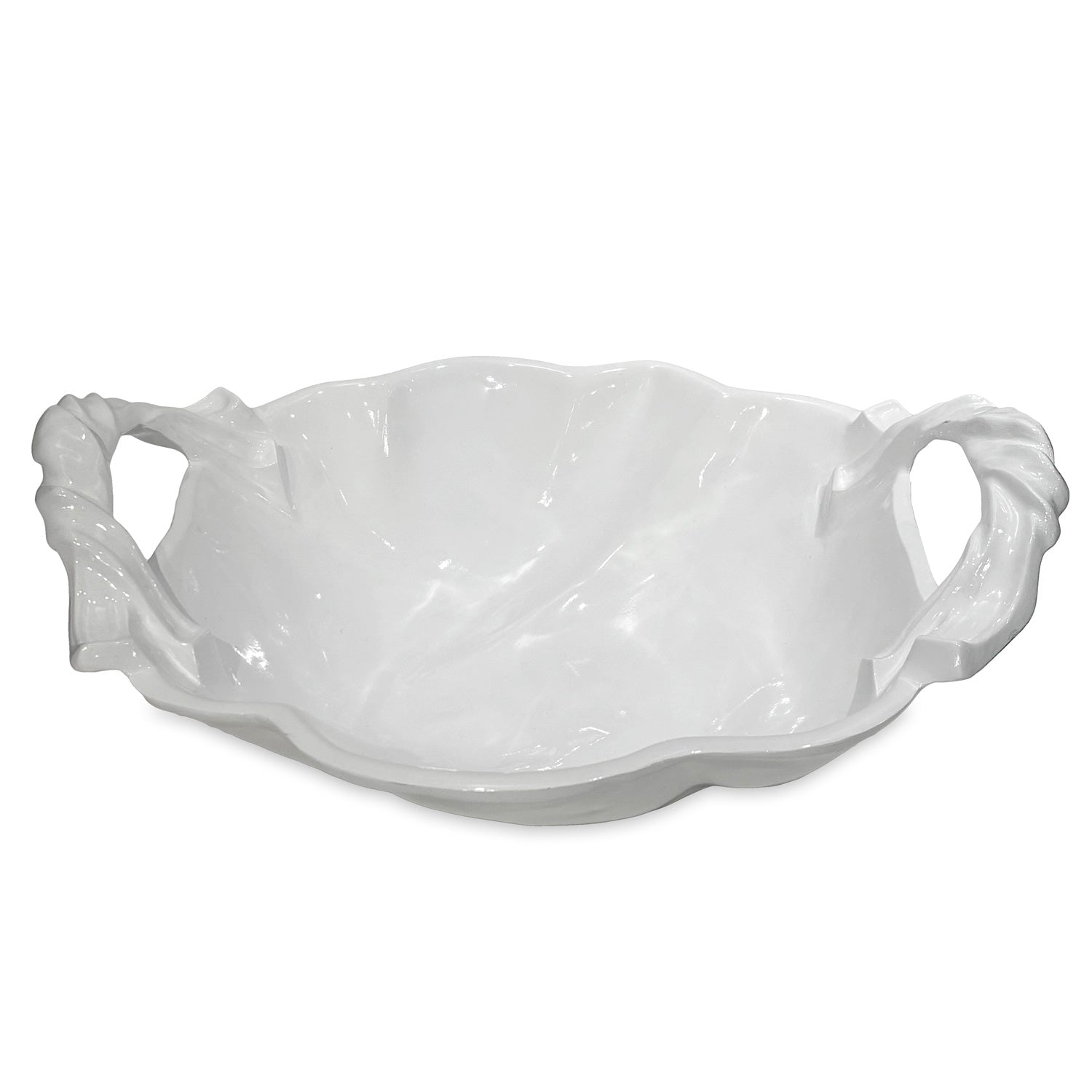 Beatriz Ball Serveware Beatriz Ball VIDA Sasha Round Large Bowl with Handles White