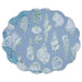 Beatriz Ball Giftware Beatriz Ball VIDA Shells & Scallops Reversible  Round Placemats Set of 4 (Blue & White)