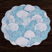 Beatriz Ball Giftware Beatriz Ball VIDA Shells & Scallops Reversible  Round Placemats Set of 4 (Blue & White)