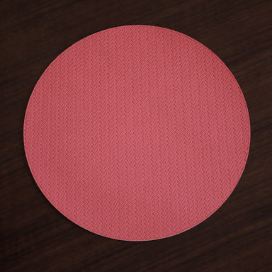 Beatriz Ball Serveware Beatriz Ball VIDA Snakeskin Reversible 15" Round Placemats Set of 4 (Salmon and Charcoal)