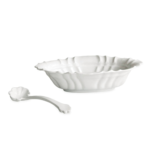 Beatriz Ball Giftware Beatriz Ball VIDA Tuscany Small Oval Bowl with spoon (White)