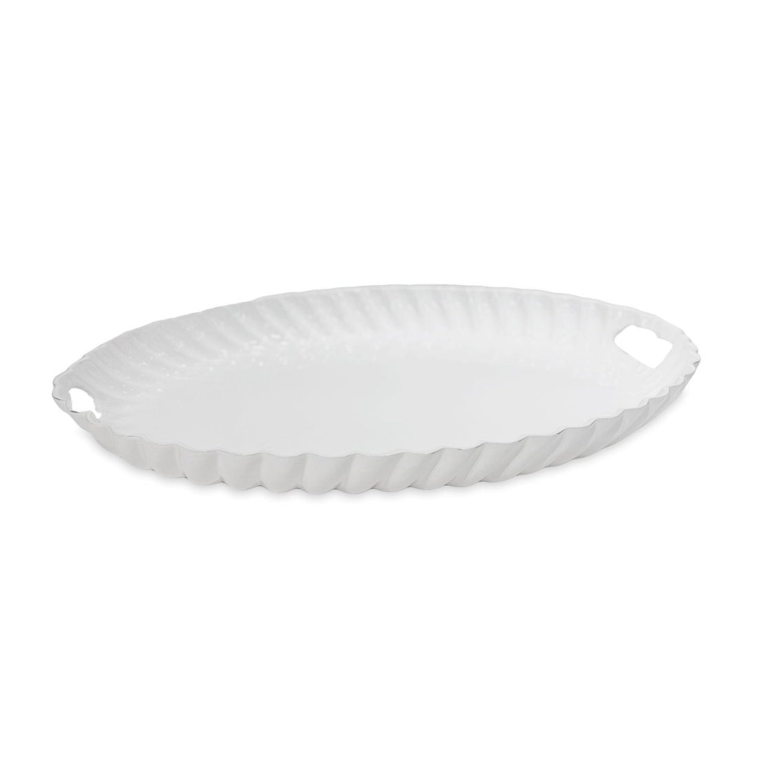 Beatriz Ball Serveware Beatriz Ball VIDA Vienna Oval Tray with Handles White