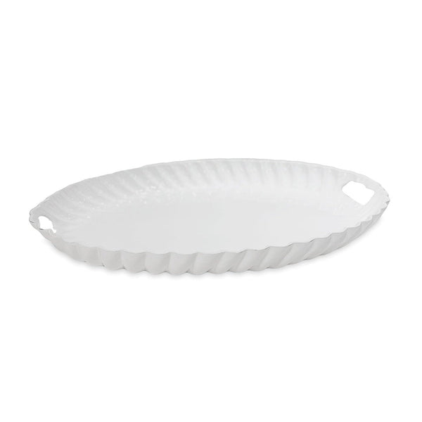 Beatriz Ball Serveware Beatriz Ball VIDA Vienna Oval Tray with Handles White