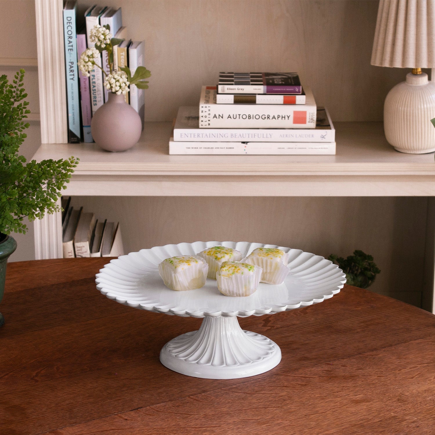 Beatriz Ball Serveware Beatriz Ball VIDA Vienna Pedestal Cake Plate White