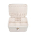 Brouk & Co Giftware Abby Jewelry & Cosmetic Case Pearl White