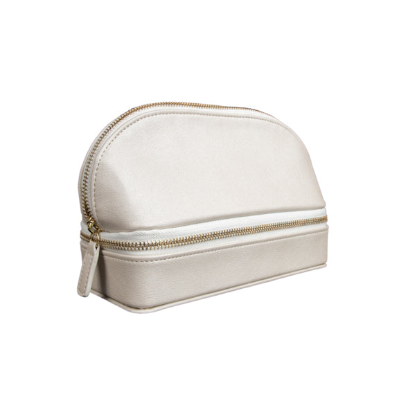 Brouk & Co Giftware Abby Travel Organizer Pearl White