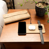 Brouk & Co Giftware Tan Ace 3 in 1 Portable Wireless Fast Charging Pad