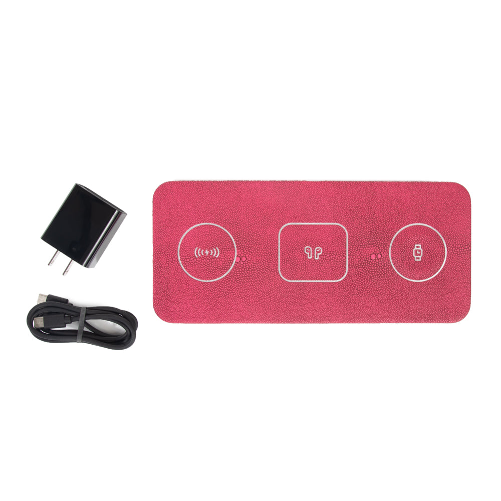 Brouk & Co Giftware Ace 3 in 1 Portable Wireless Fast Charging Pad