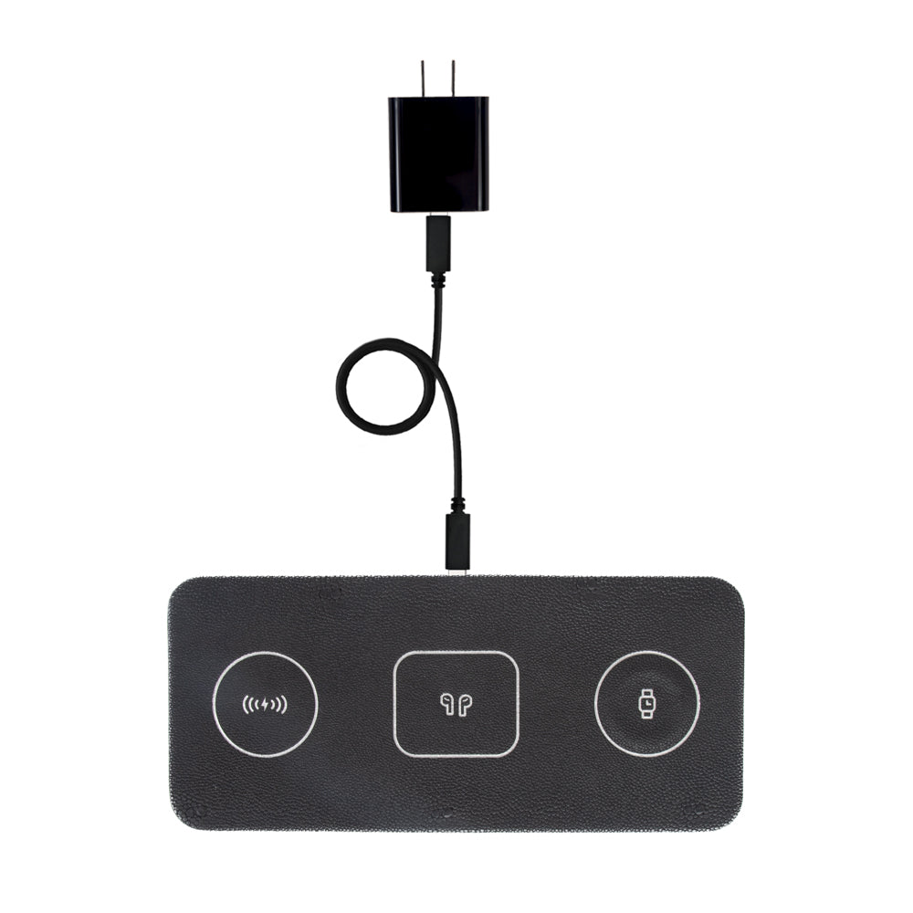 Brouk & Co Giftware Ace 3 in 1 Portable Wireless Fast Charging Pad