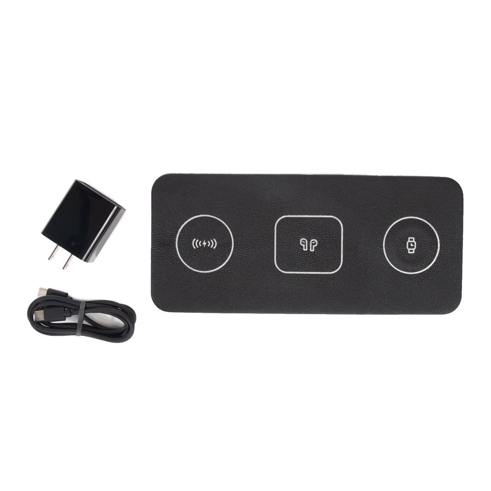 Brouk & Co Giftware Ace 3 in 1 Portable Wireless Fast Charging Pad