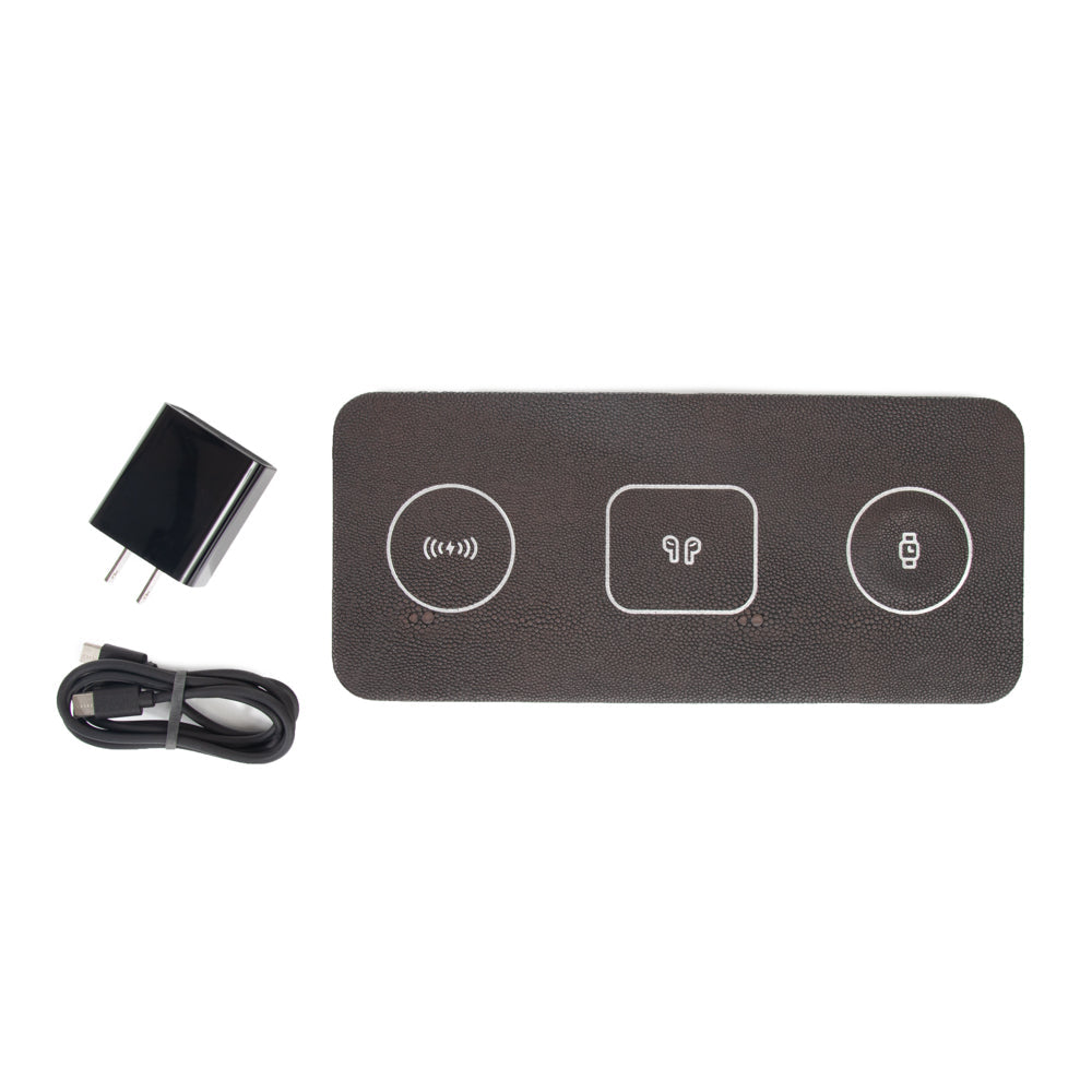 Brouk & Co Giftware Ace 3 in 1 Portable Wireless Fast Charging Pad