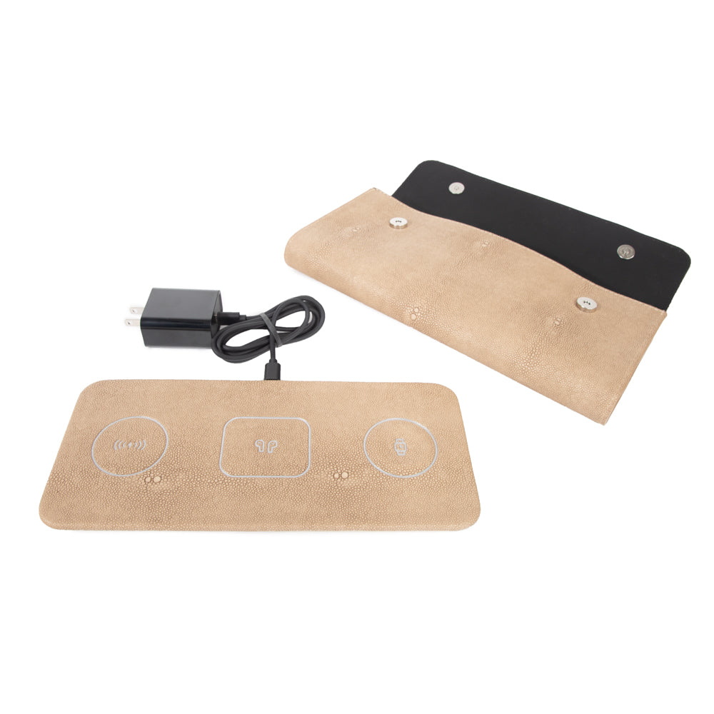 Brouk & Co Giftware Ace 3 in 1 Portable Wireless Fast Charging Pad