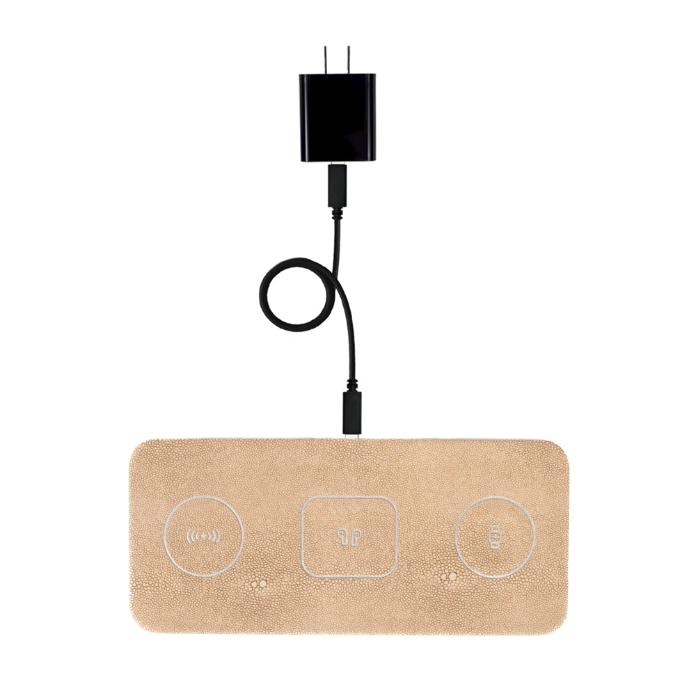 Brouk & Co Giftware Ace 3 in 1 Portable Wireless Fast Charging Pad