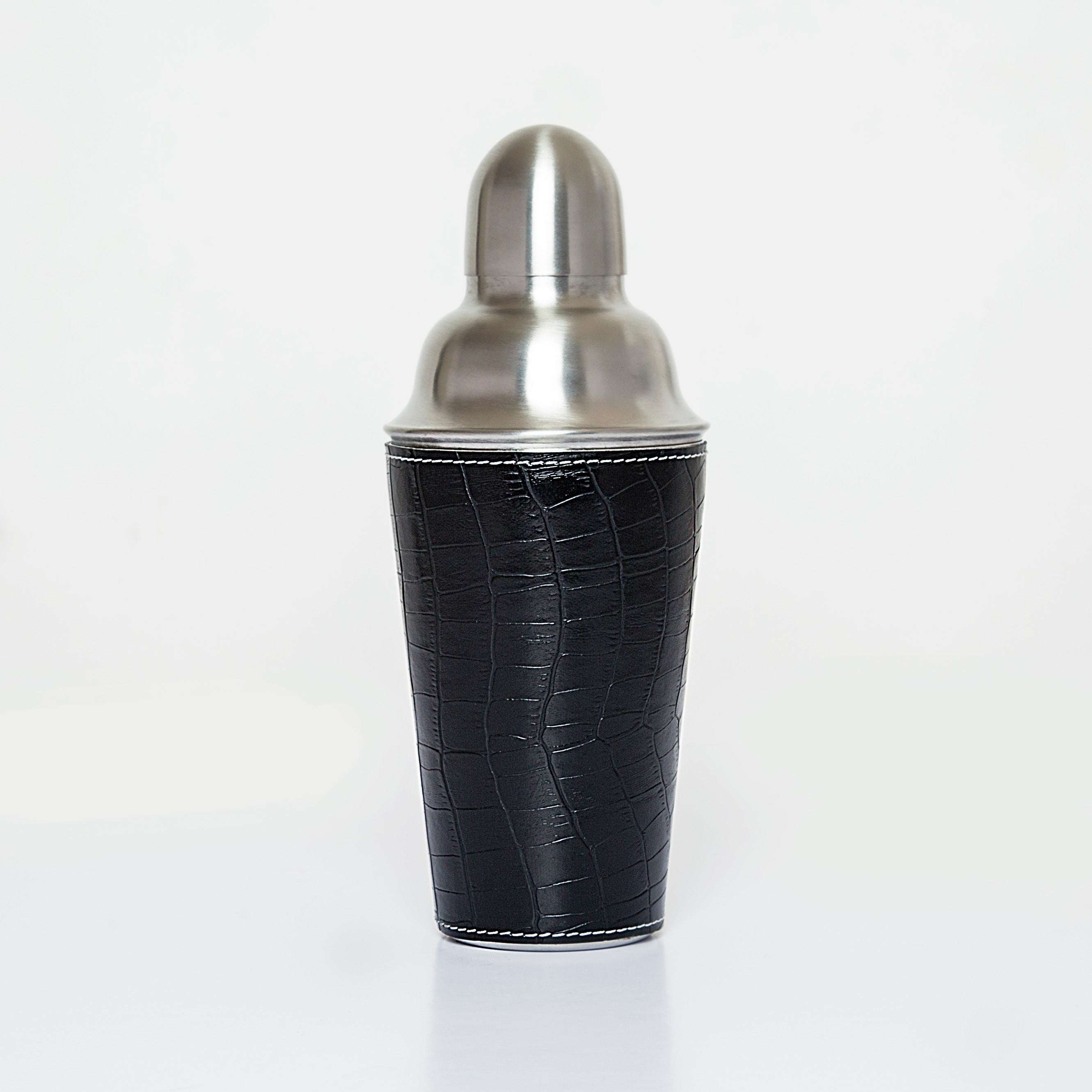 Brouk & Co Giftware Black Croc Cocktail Shaker