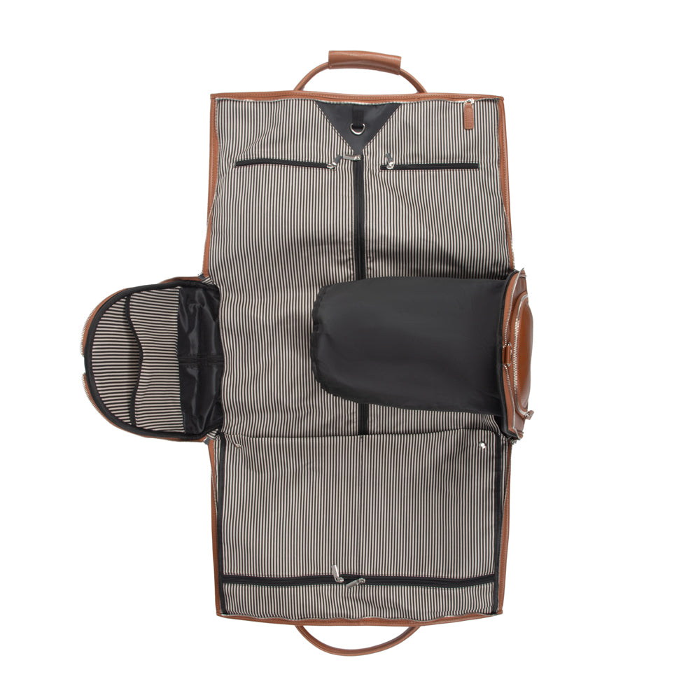 Brouk & Co Giftware Brett 2-in-1 Garment & Duffel Roller Bag Chestnut