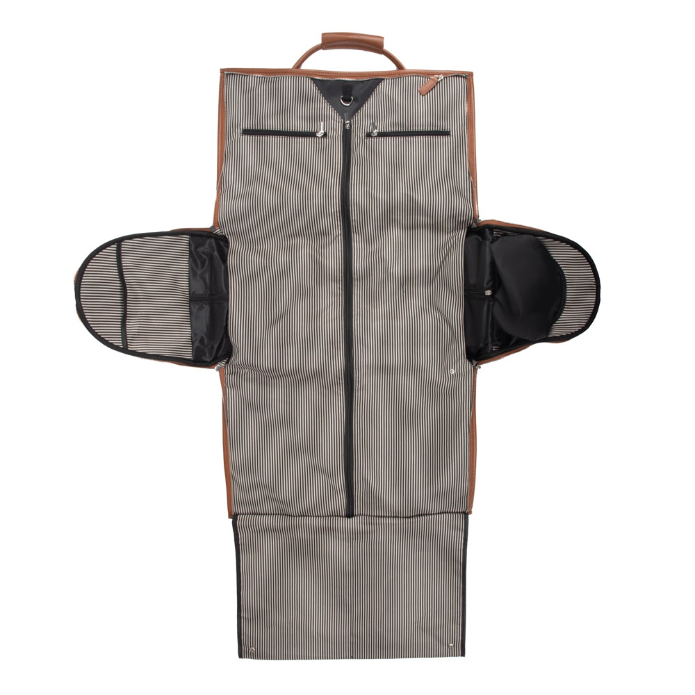 Brouk & Co Giftware Brett 2-in-1 Garment & Duffel Roller Bag Chestnut