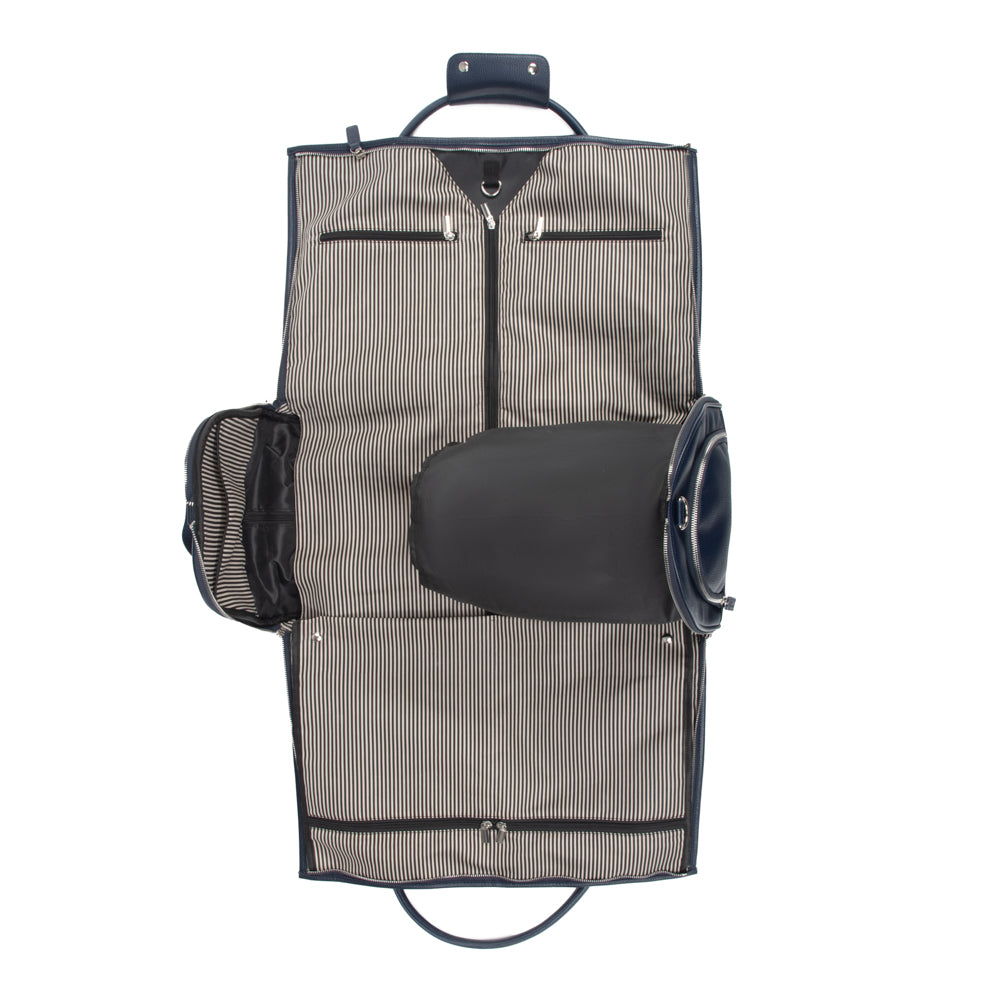 Brouk & Co Giftware Brett 2-in-1 Garment & Duffel Roller Bag Navy
