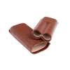 Brouk & Co Giftware Brown Lizard Double Cigar Holder (Genuine Leather)