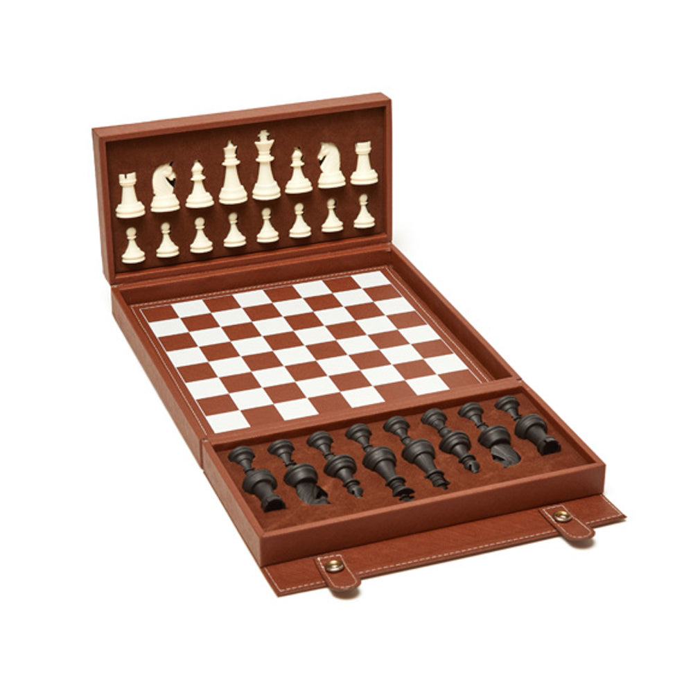 Brouk & Co Giftware Brown Bryson Backgammon and Chess Set Assorted Colors