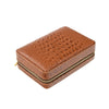 Brouk & Co Giftware Cain Croco Cigar Travel Case (Brown)