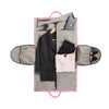 Brouk & Co Giftware Capri 2-N-1 Garment & Duffel Bag Fuchsia/Co