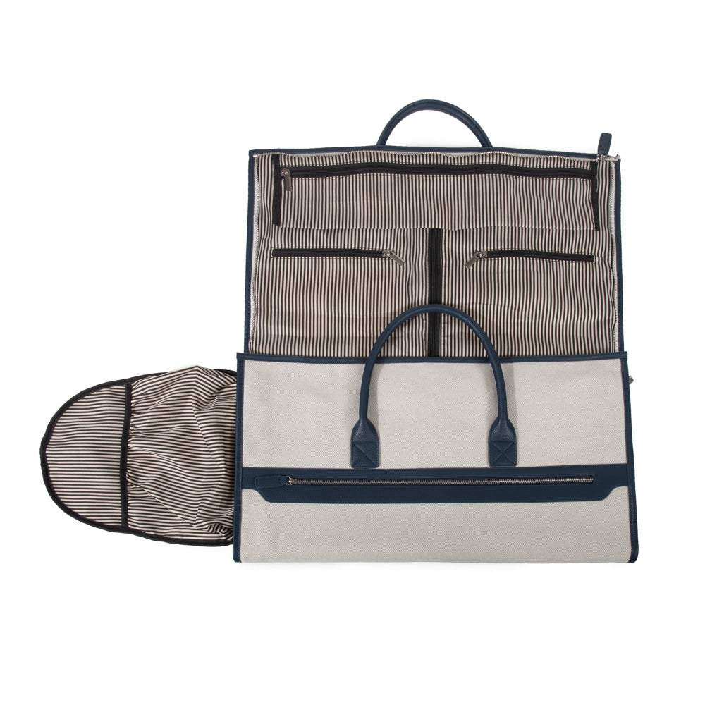 Brouk & Co Giftware Capri 2-N-1 Garment & Duffel Bag Navy/Co