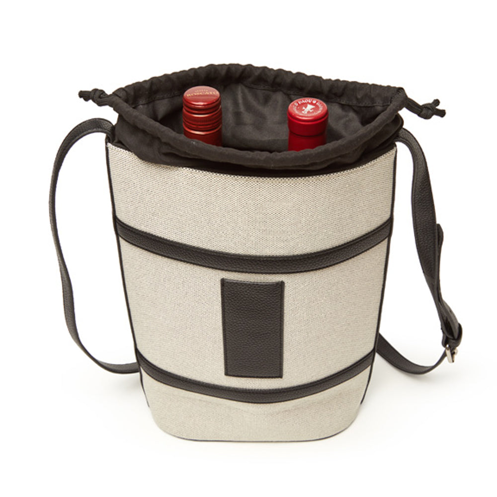 Brouk & Co Giftware Black Capri Double Wine Bag
