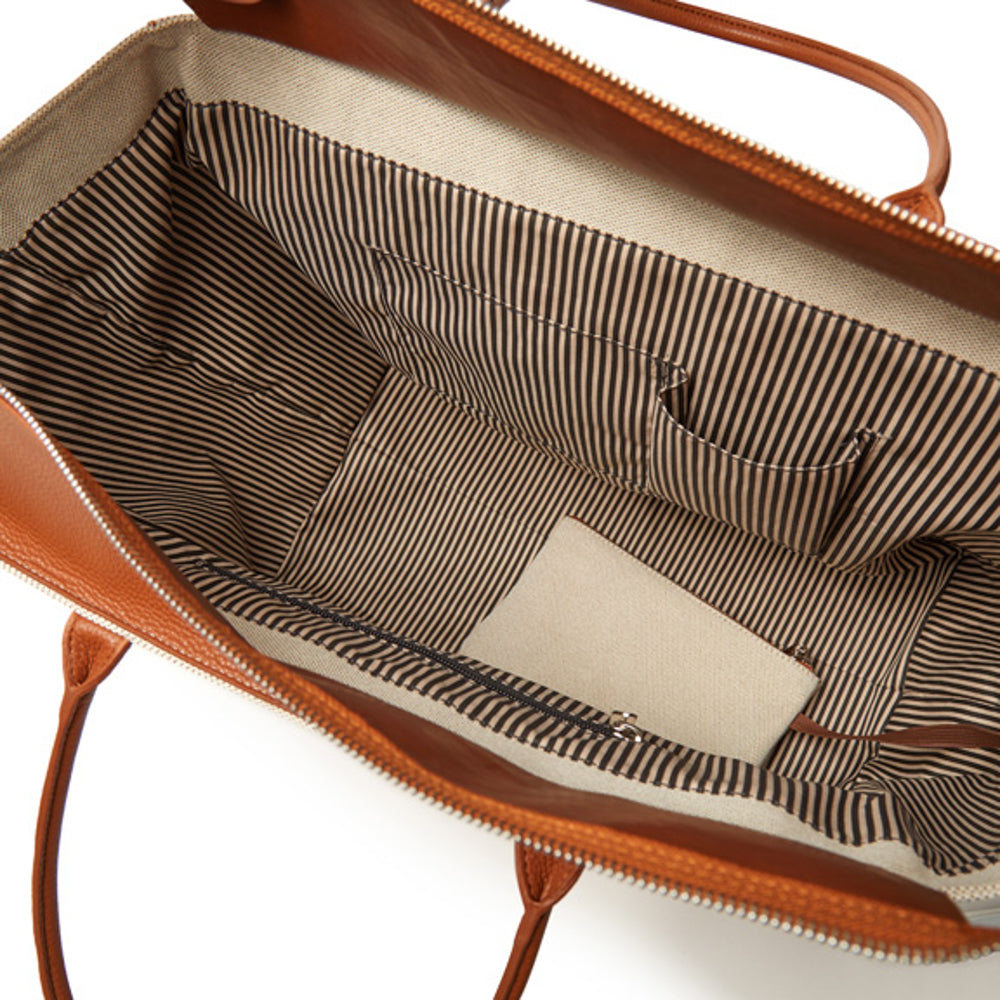 Brouk & Co Giftware Capri Tote Bag With Pouch Brown/Co