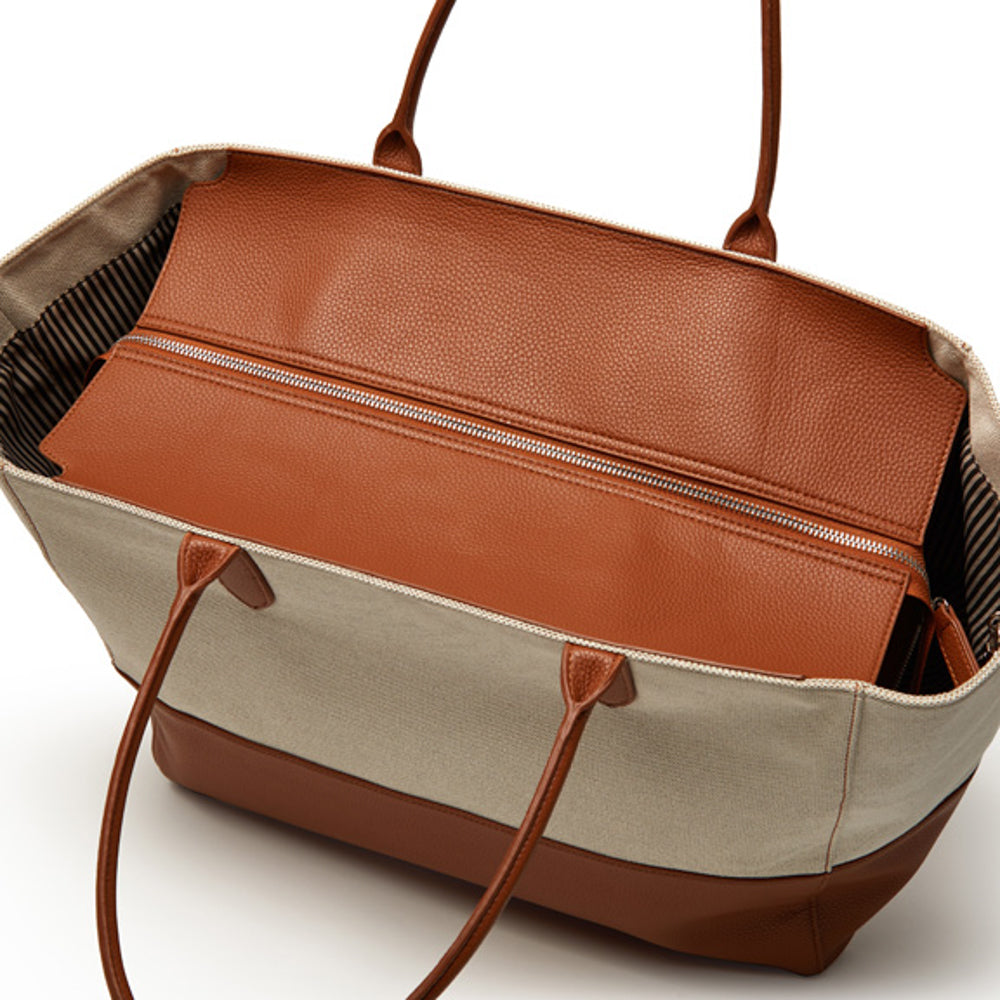 Brouk & Co Giftware Capri Tote Bag With Pouch Brown/Co