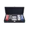 Brouk & Co Giftware Croc Laser Engraved 100 Chip Poker Set Black
