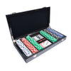 Brouk & Co Giftware Croc Laser Engraved 300 Chip Poker Set Black