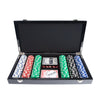 Brouk & Co Giftware Croc Laser Engraved 300 Chip Poker Set Black