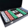 Brouk & Co Giftware Croc Laser Engraved 300 Chip Poker Set Black