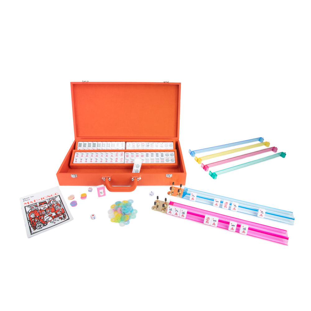 Brouk & Co Giftware Ellen Mahjong Set Saddle