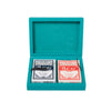 Brouk & Co Giftware Teal Ellen Poker Card Set Assorted