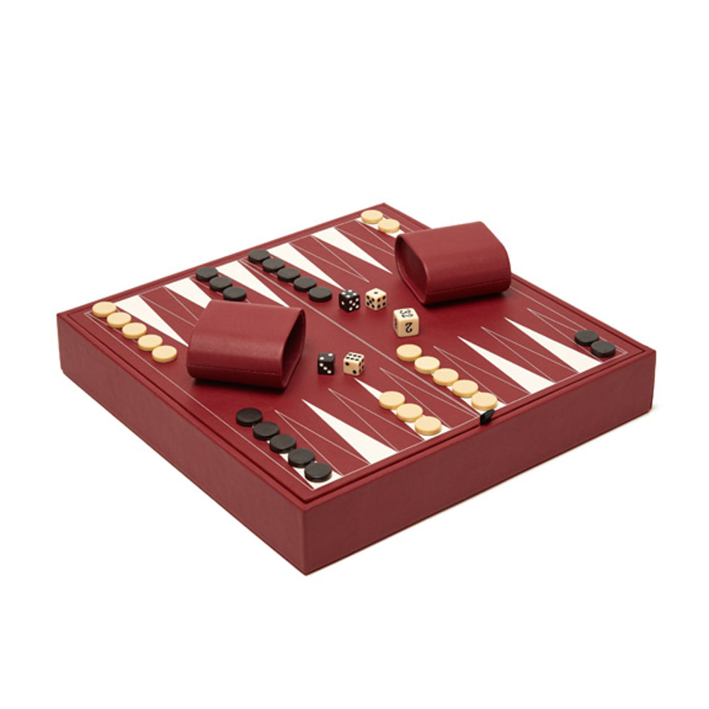 Brouk & Co Giftware Burgundy Fallon 4 in 1 Games Set Assorted