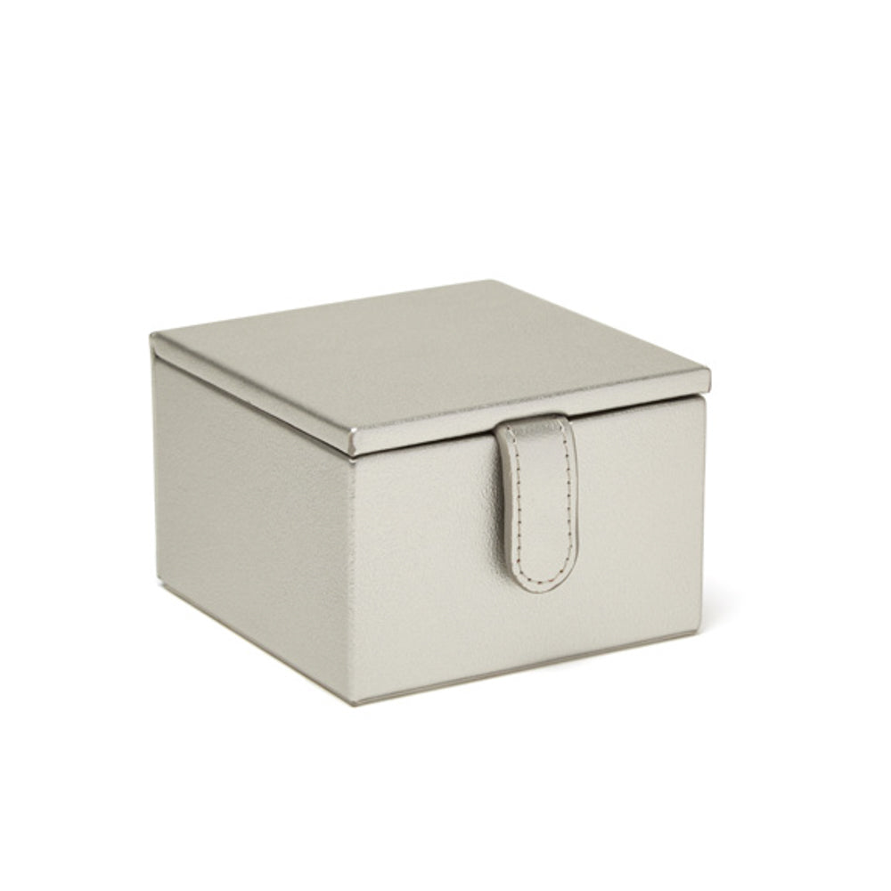 Brouk & Co Giftware Jodi 2 Tray Small Jewelry Box Silver