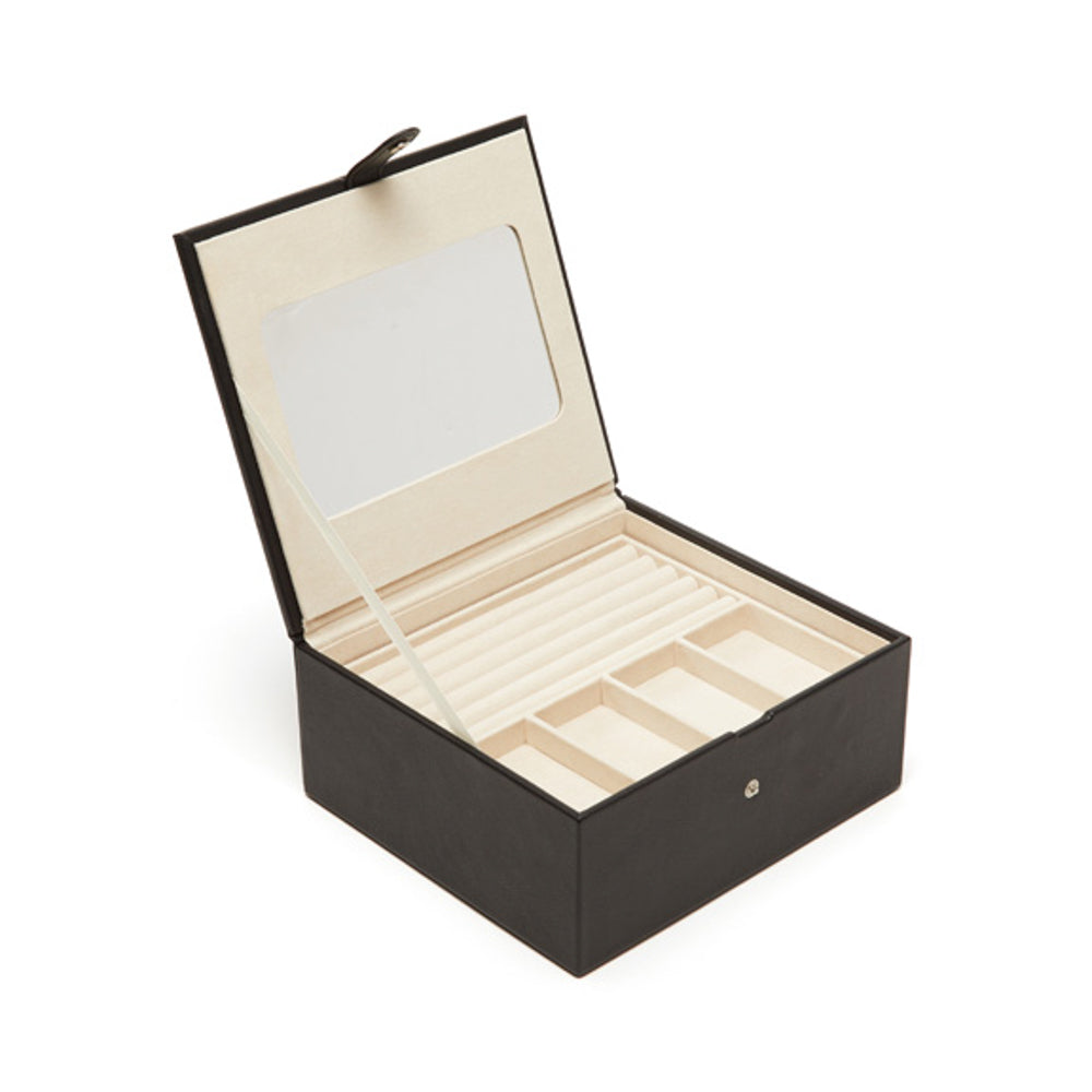 Brouk & Co Giftware Black Jodi 3 Tray Large Jewelry Box