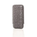 Brouk & Co Giftware Keep it Fresh Cigar Holder Triple In Ostrich Leather Grey Ostrich