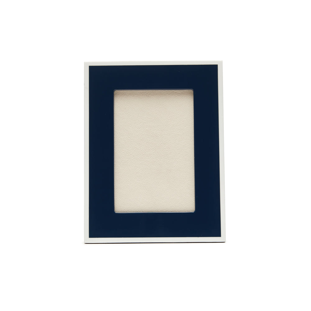 Brouk & Co Giftware Laurel Picture Frame Navy/White 4 x 6