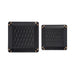 Brouk & Co Giftware Leah 2-Piece Quilted Throw All Black