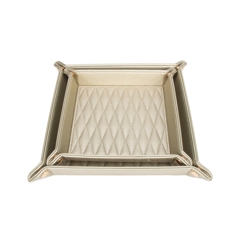 Brouk & Co Giftware Leah 2-Piece Quilted Throw All Gold