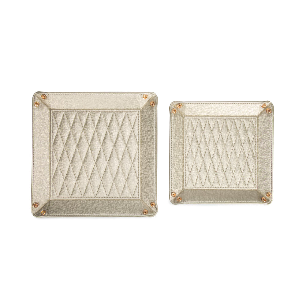 Brouk & Co Giftware Leah 2-Piece Quilted Throw All Gold
