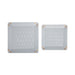 Brouk & Co Giftware Leah 2-Piece Quilted Throw All Light Grey
