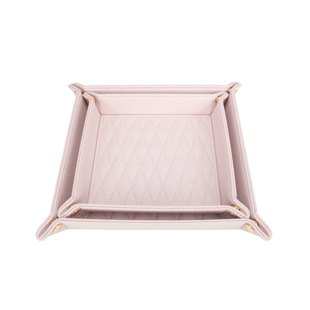 Brouk & Co Giftware Leah 2-Piece Quilted Throw All Pale Pink